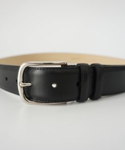 CINTURÓN VESTIR PIEL NEGRO