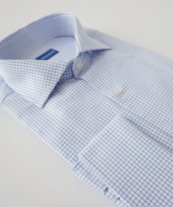 Alternative view of CAMISA  ALGODÓN CUADROS AZUL