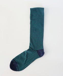 CALCETINES GALLO RAYAS ESTRECHAS VERDES