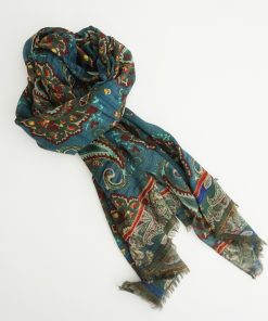 FOULARD LANA VERDE AGUA